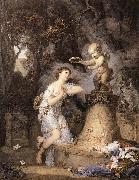 GREUZE, Jean-Baptiste Votive Offering to Cupid ghf France oil painting artist